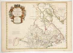 Guillaume Delisle1675 Paris - 1726 Paris - "Carte du Canada ou de la Nouvelle France et des