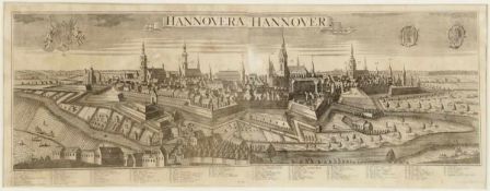 Johann Georg Balthasar Probst1673 Augsburg - 1748 Augsburg - "Hannovera. Hannover" - Kupferstich.