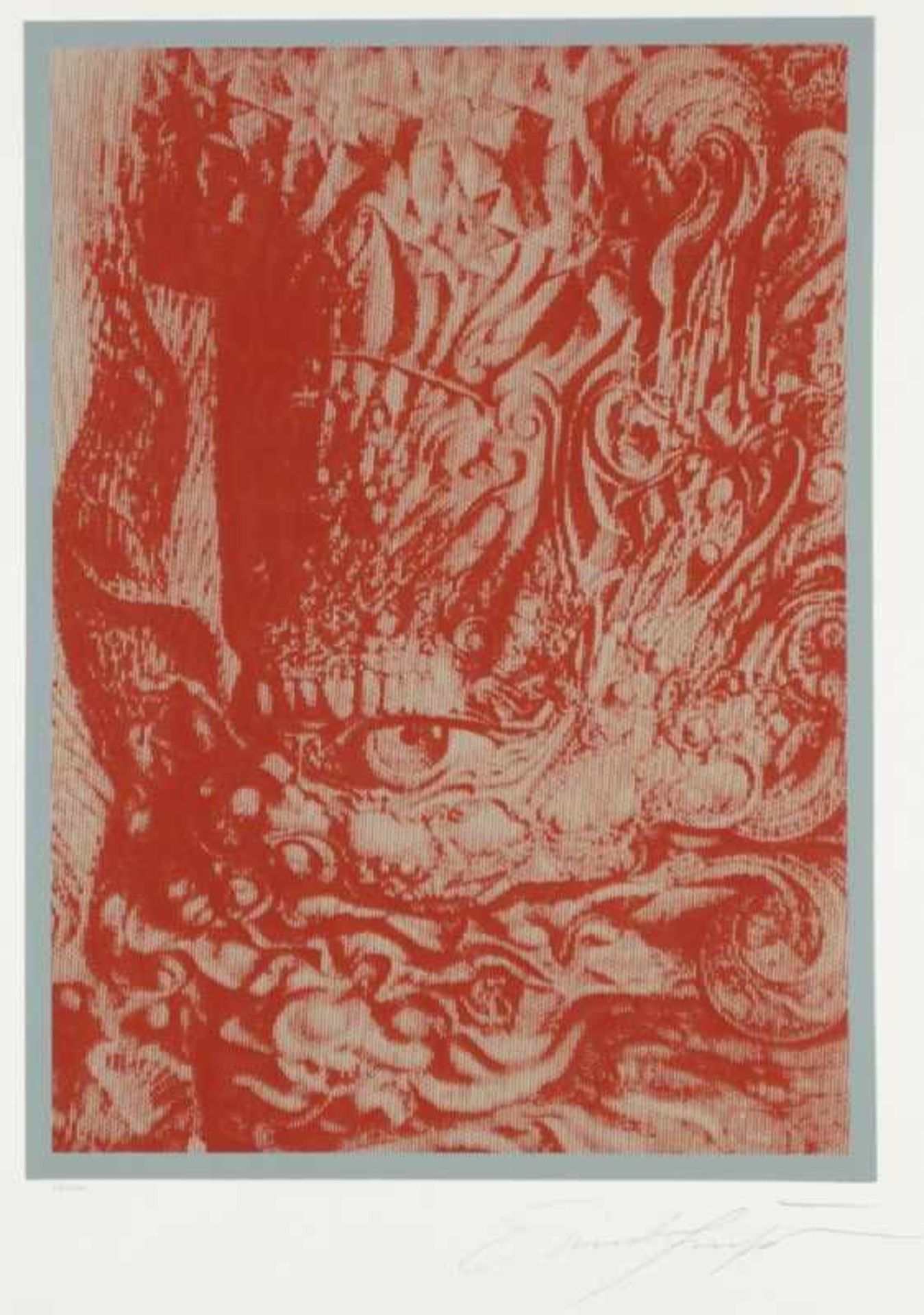 Ernst Fuchs1930 Wien - 2015 Wien - "Mordochai" - Farbsergrafie/Papier. 64/200. 52 x 38,2 cm, 64,8