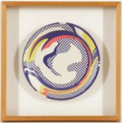 Roy Lichtenstein1923 New York - 1997 New York - "Pop Paper Plate" - Farbserigrafie/Pappteller.
