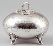 Biedermeier ZuckerdoseVollgold & Söhne/Berlin um 1840. Silber. Punzen: 750. 14 x 15 x 14 cm. Gew.: