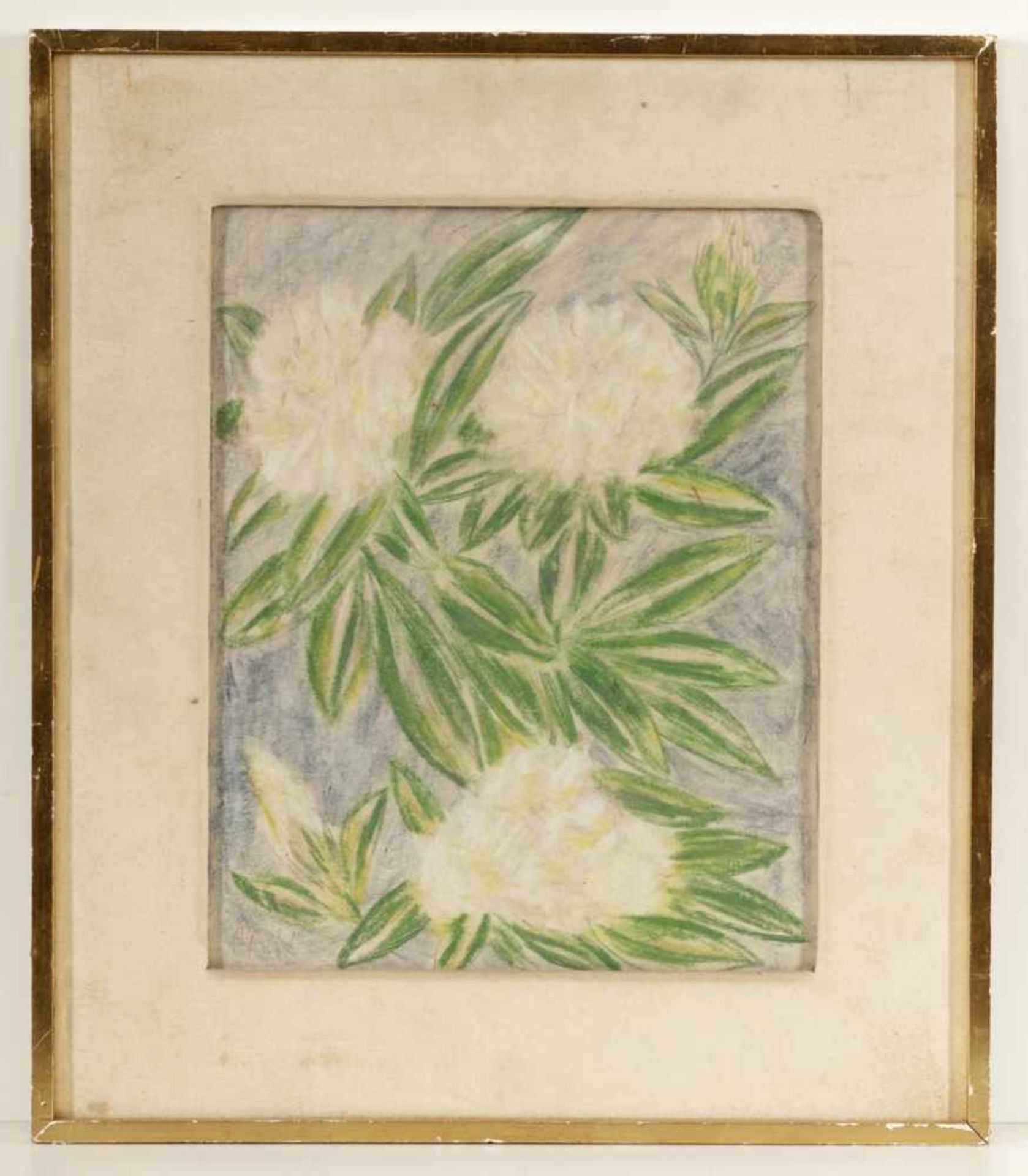 Stanislaw Stückgold1868 Warschau - 1933 Paris - Blumen - Pastell/Papier. 39,4 x 31,3 cm ( - Image 2 of 2