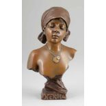 Emmanuel Villanis1858 Lille - 1914 Paris - "Nerina" - Bronze. Braun patiniert. H. 31 cm. Seitl. an