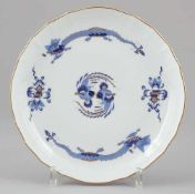 KuchenschaleStaatliche Porzellan Manufaktur, Meissen 1972-1980. - Hofdrache, hellblau - Porzellan,