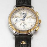 Maurice-Lacroix Armbanduhr als Chronometer mit MondphaseFa. Maurice Lacroix, Schweiz. Edelstahl,
