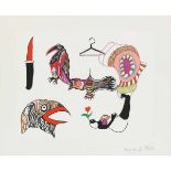 Niki de Saint Phalle1930 Neuilly-sur-Seine - 2002 San Diego - "Afrika" - Farbserigrafie/Papier. 32 x