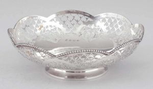 Obstschale / BowlWilliam Hutton & Sons/Sheffield/England, um 1924/25. 925er Silber. Punzen: Herst.-