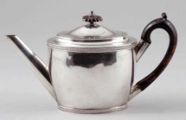 Empire Teekanne / Tea PotRichard Crossley/London/England, um 1799/1800. 925er Silber. Punzen: