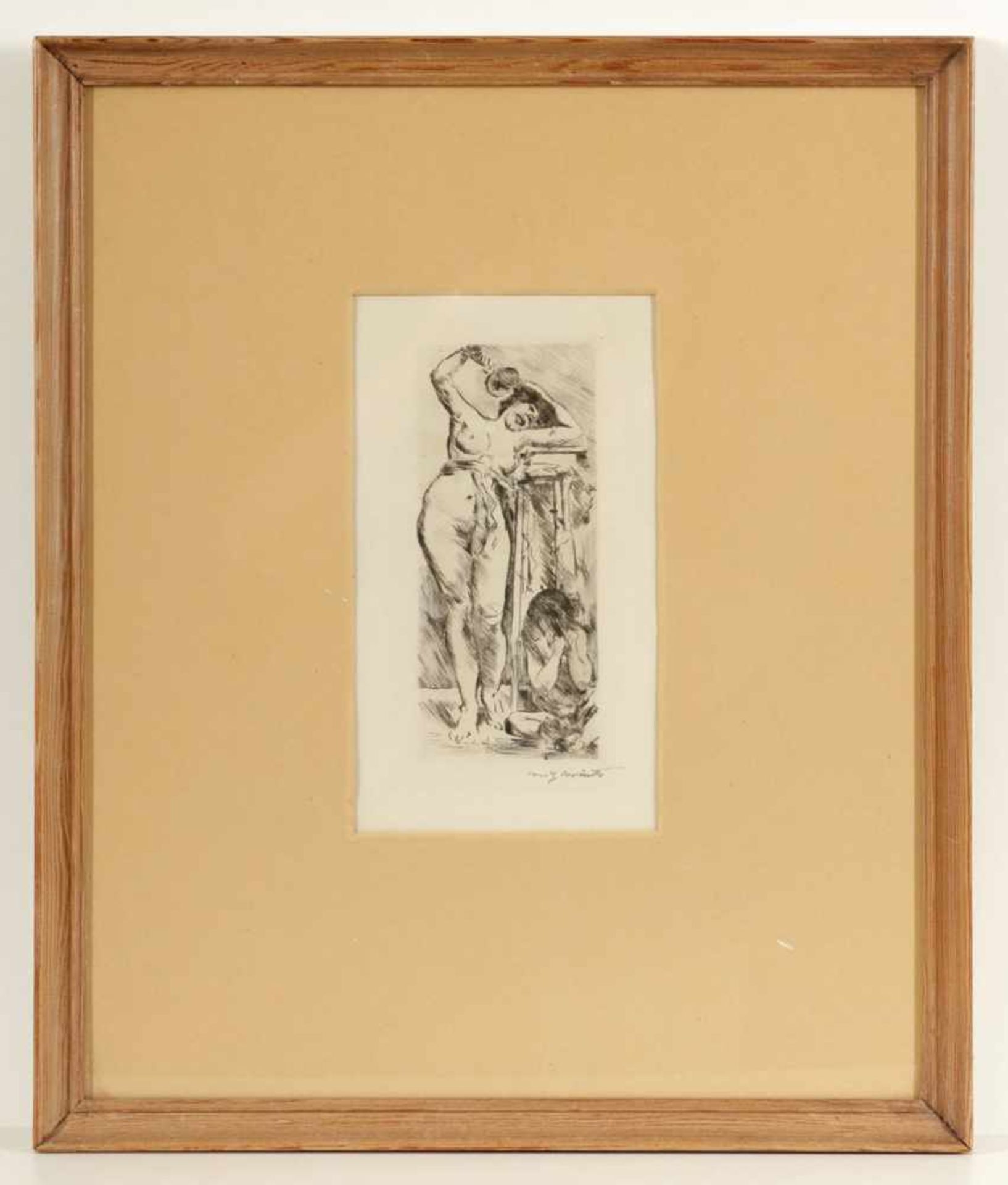 Lovis Corinth1858 Tapiau - 1925 Zandvoort - "Bacchantin" - Radierung/Papier. 21,8 x 10 cm, 27,3 x - Image 2 of 2