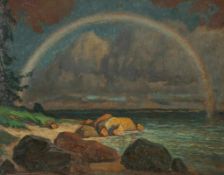 Konstantin Fjodorowitsch Bogajewski1872 Feodossija - 1943 Feodossija - Regenbogen über der Krim -