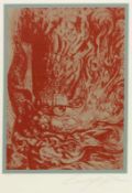 Ernst Fuchs1930 Wien - 2015 Wien - "Mordochai" - Farbserigrafie/Papier. 111/200. 52 x 38 cm, 63 x 48