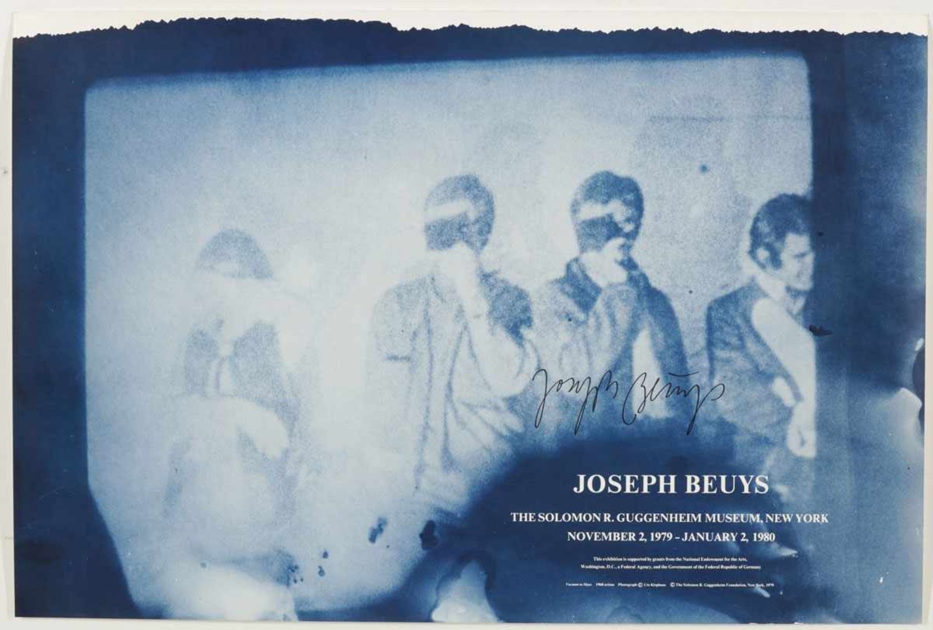 Joseph Beuys1921 Krefeld - 1986 Düsseldorf - Plakat zur Ausstellung im Solomon R. Guggenheim Museum,