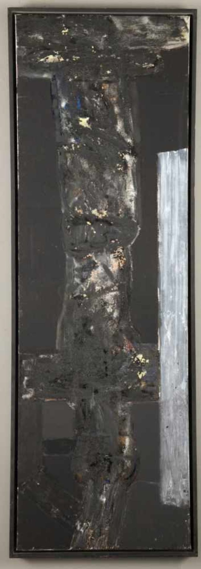 Burkhard Held1953 Berlin - "Fensterfigur II" - Öl/Lwd. 200 x 65 cm. Rückseitig sign., betit. und - Bild 2 aus 2