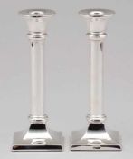 Paar Tafelleuchter / Pair Candle SticksArthur Möhrle/Schwäbisch Gmünd. 925er Silber. Punzen: