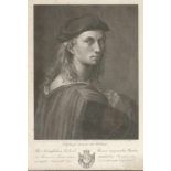 Carl Barth1787 Eisfeld - 1853 Kassel - "Raphael" - Kupferstich. 34 x 26 cm. In der Platte bez. Unter