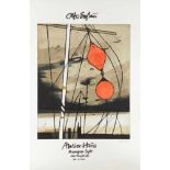 Otto Eglau1917 Berlin - 1988 Kampen - Segelboot am Wasser (Plakat Atelier Haus Kampen) -