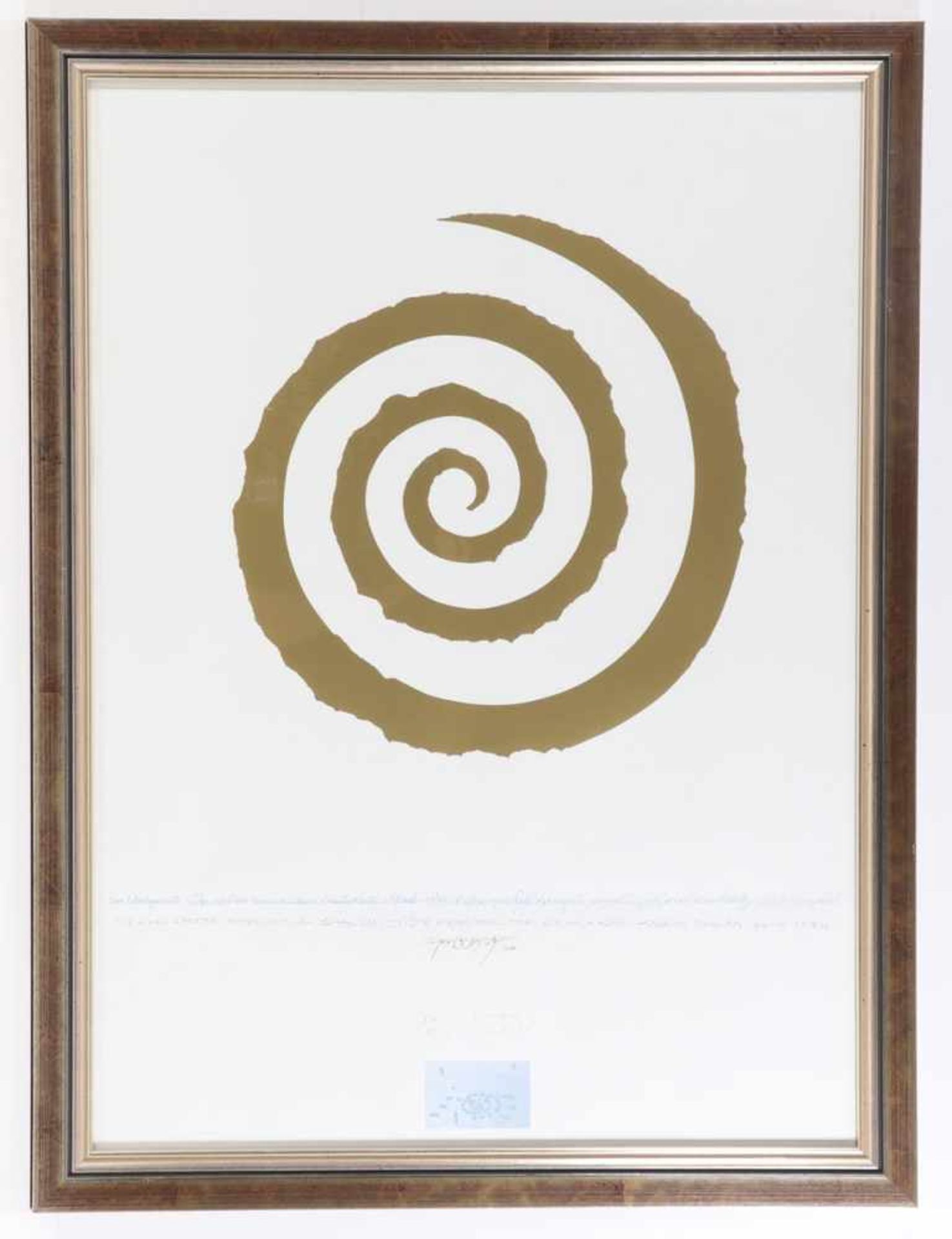 Dani Karavan1930 Tel Aviv - Spirale - Farbserigrafie/Papier. 84/120. 61 x 34,5 cm, 70 x 49,8 cm.