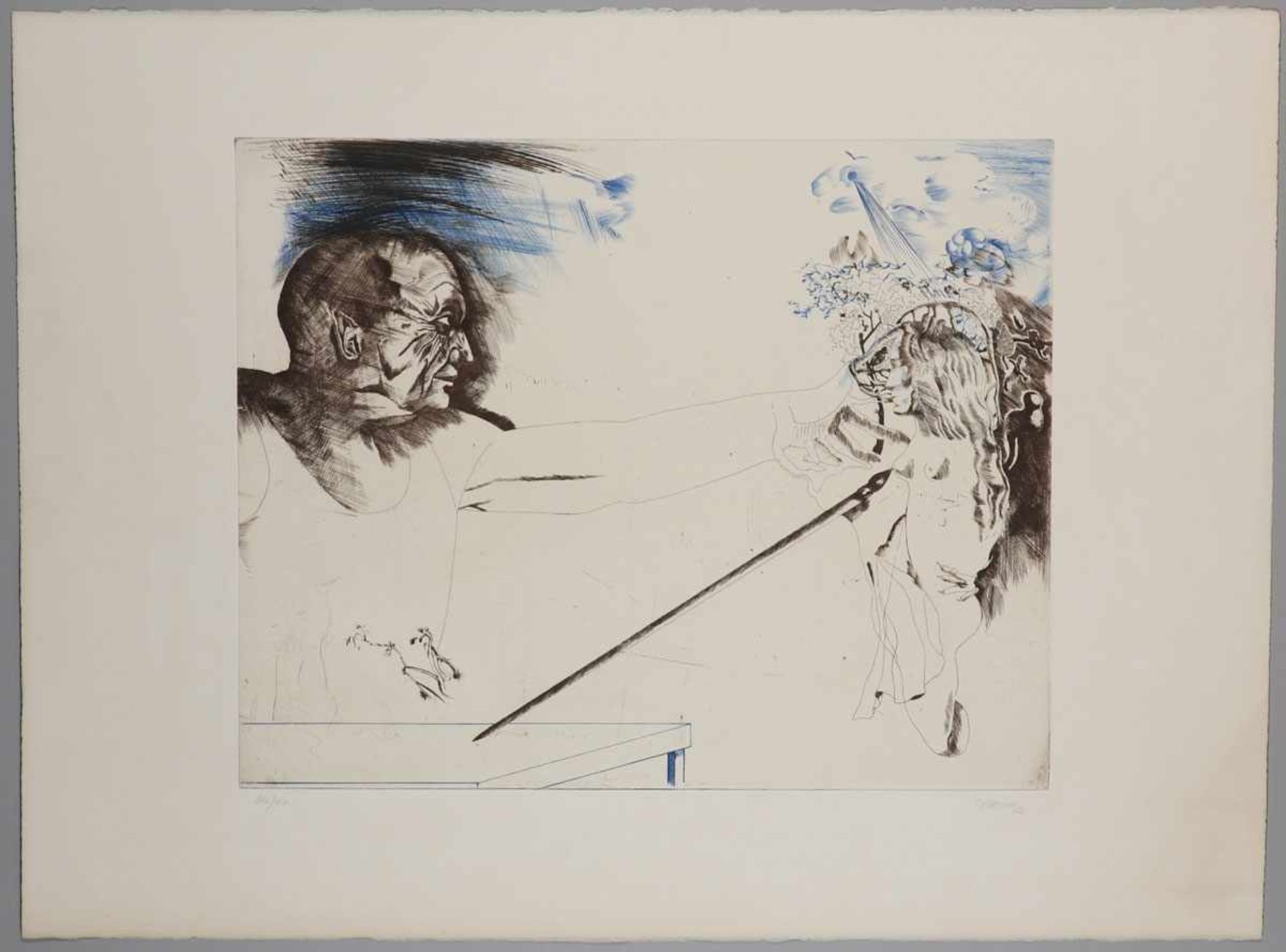 Jorge Castillo1933 Pontevedra - Ohne Titel - Farbradierung/Papier. 36/90. 40 x 49,5 cm, 56,5 x 76