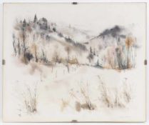 Klaus Meyer-Gasters1925 Ludwigshafen am Rhein - 2016 Steinau an der Straße - Landschaft - Aquarell/