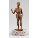 Claudio Parigi1954 Florenz - "Venere in Autostop" - Bronze. Goldbraun patiniert. Rosafarbener