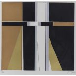 Jean Baier1932 Genf - 1999 Genf - Geometrische Komposition - Farbserigrafie/Papier. 58/150. 49 x
