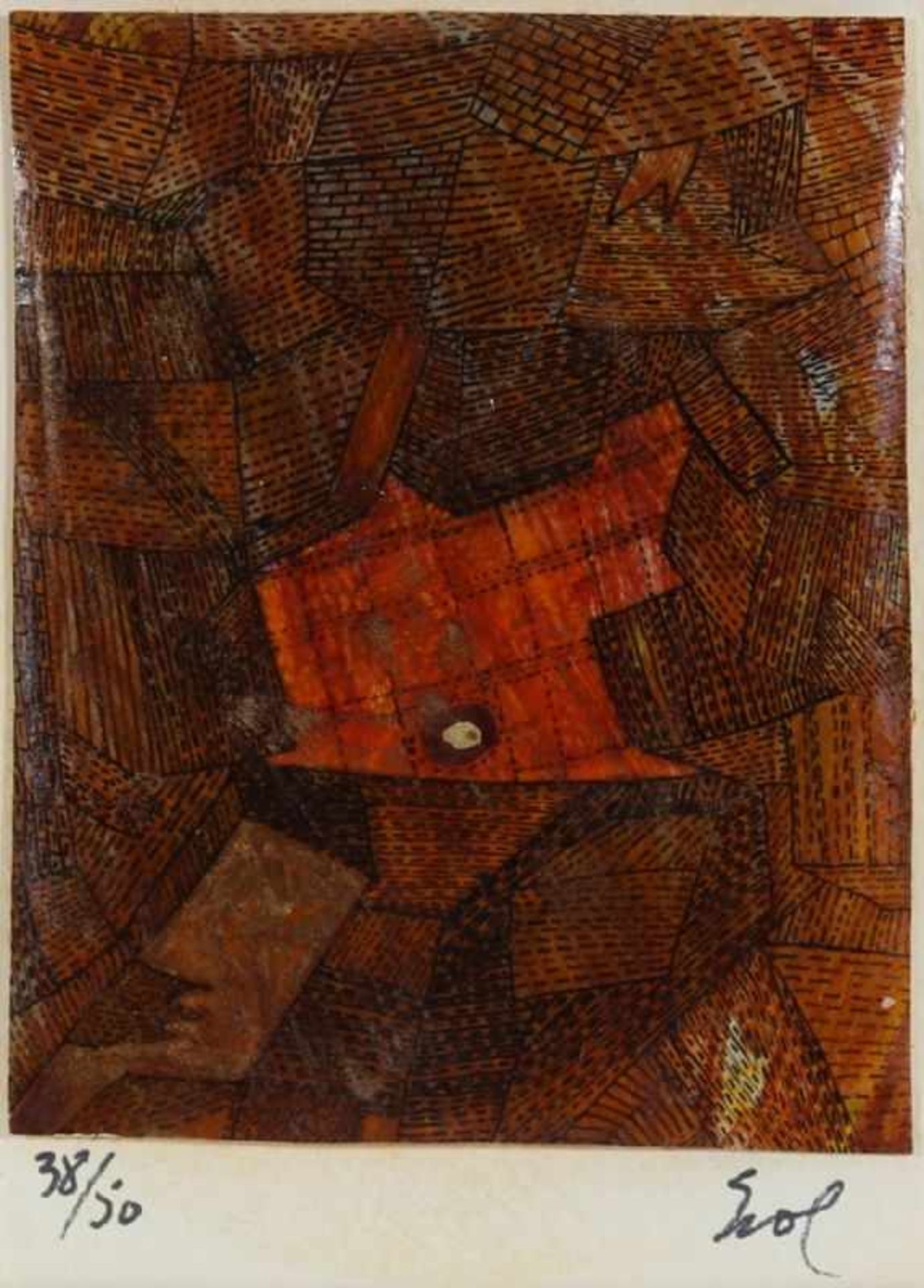 Erol Akyavas1932 Istanbul - 1999 Istanbul - Abstrakte Komposition - Mischtechnik/Papier auf