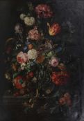 Künstler des 20. Jahrhunderts(nach Jan Davidszoon de Heem) - Blumen im Glase und Früchte - Öl/Lwd.