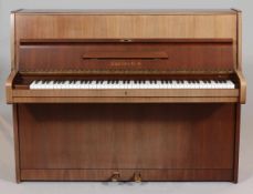 KlavierCarl Bechstein, um 1980. Nussbaum. 114 x 148 x 60. NR. 172430. 12n. Best. Kaufpreis 11.350