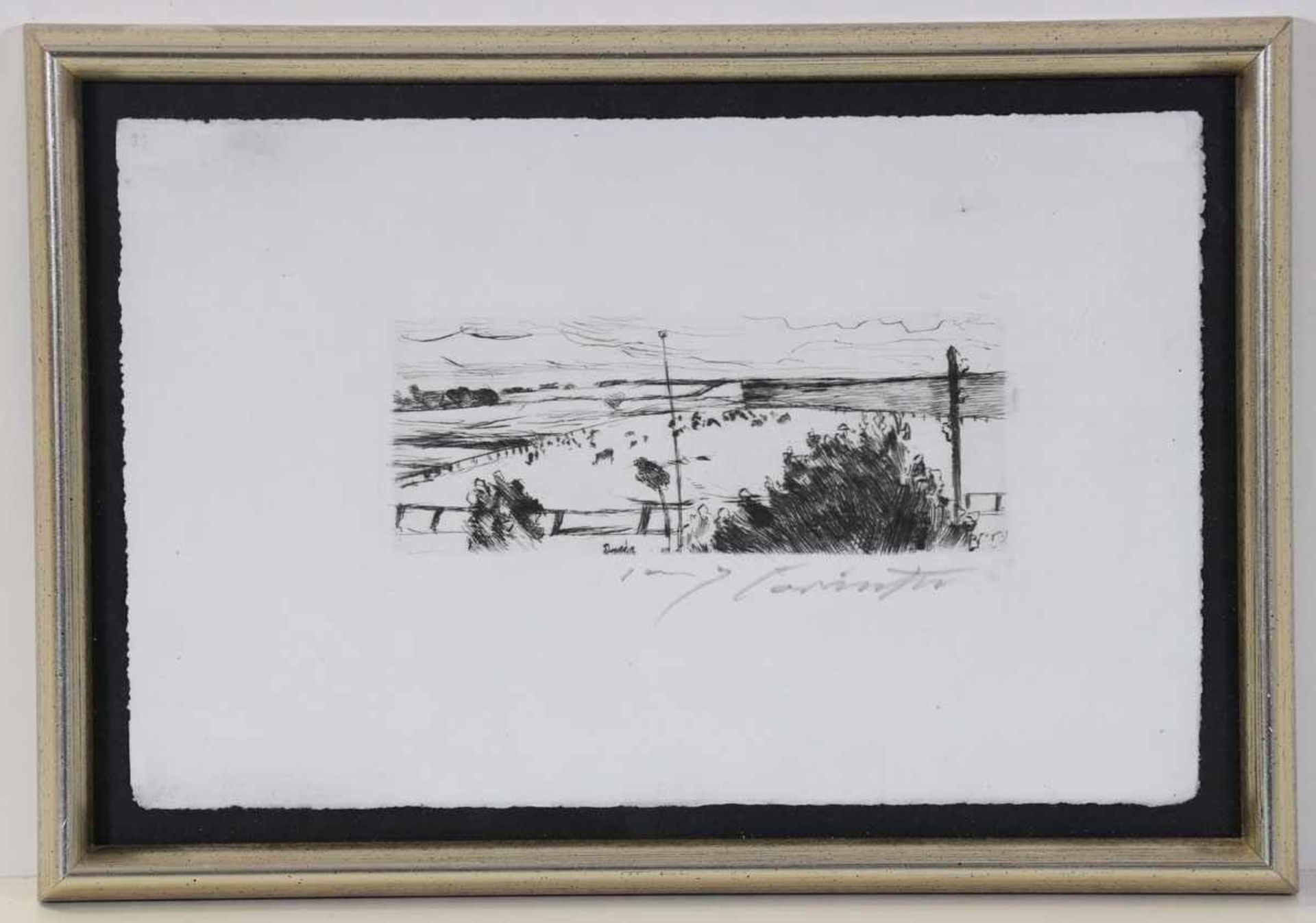 Lovis Corinth1858 Tapiau - 1925 Zandvoort - Weite Landschaft mit weidenden Kühen - - Image 2 of 2