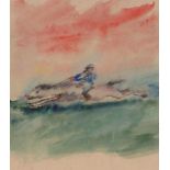 Wilhelm Kohlhoff1893 Berlin - 1971 Schweinfurt - Jockey - Aquarell/Papier. 29,8 x 25,8 cm (