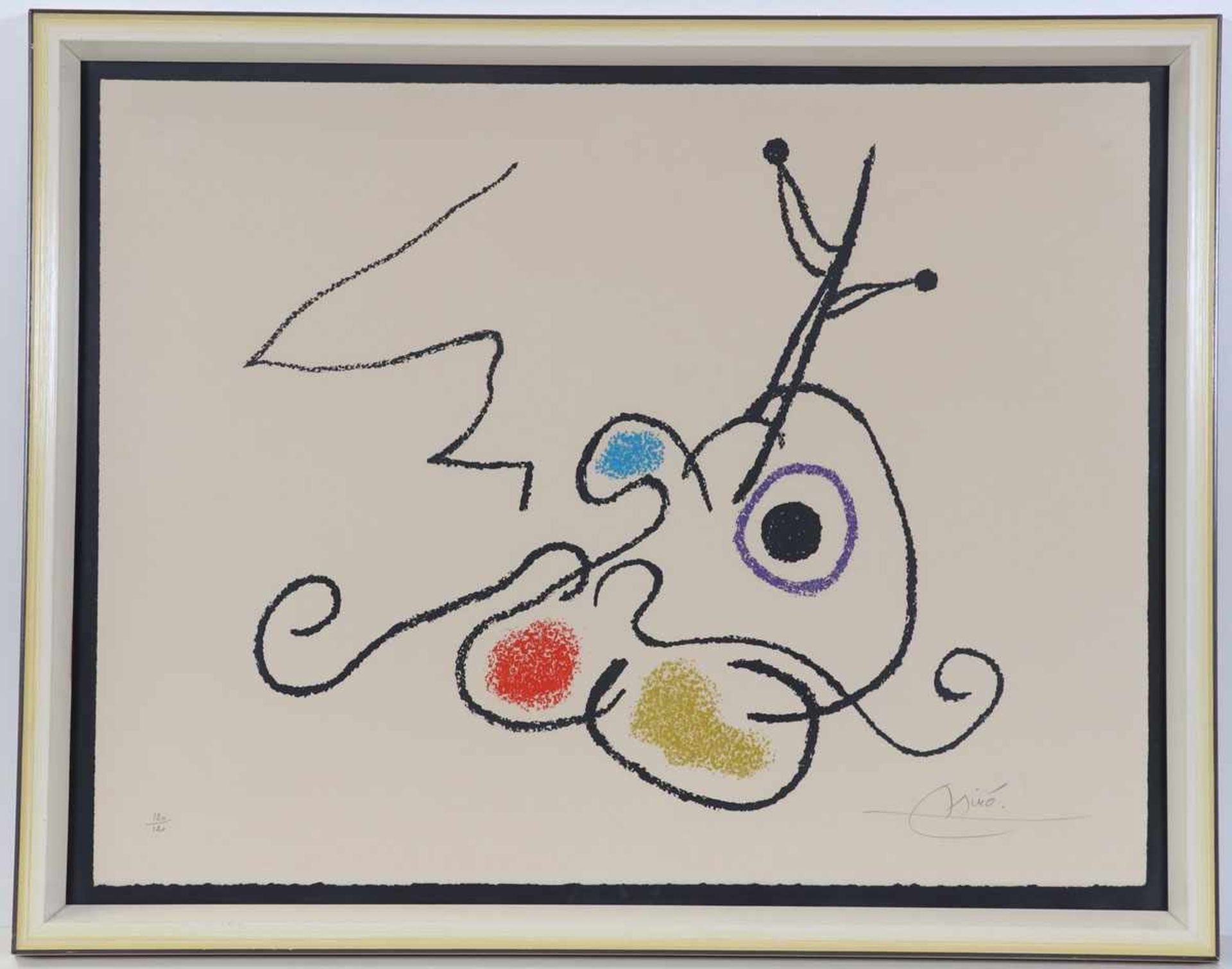 Joan Miró1893 Barcelona - 1983 Palma - Aus: "Ubu aux Baleares" - Farblithografie/Papier. 120/120. - Bild 2 aus 2