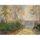 Elie Anatol Pavil1873 Odessa - 1948 Rabat - "Le Canal Saint-Martin à Paris" - Öl/Lwd. 53 x 73,5