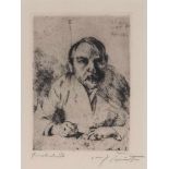 Lovis Corinth1858 Tapiau - 1925 Zandvoort - "Selbstbildnis (als ich krank war)" -