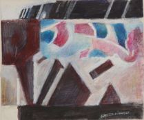 Fritz Burger-Mühlfeld1882 Augsburg - 1969 Hannover - Abstrakte Komposition - Gouache/Papier. 29,5