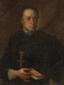 Künstler des frühen 18. Jahrhunderts- Porträt eines Geistlichen - Öl/Lwd. Doubl. 85,5 x 65 cm.