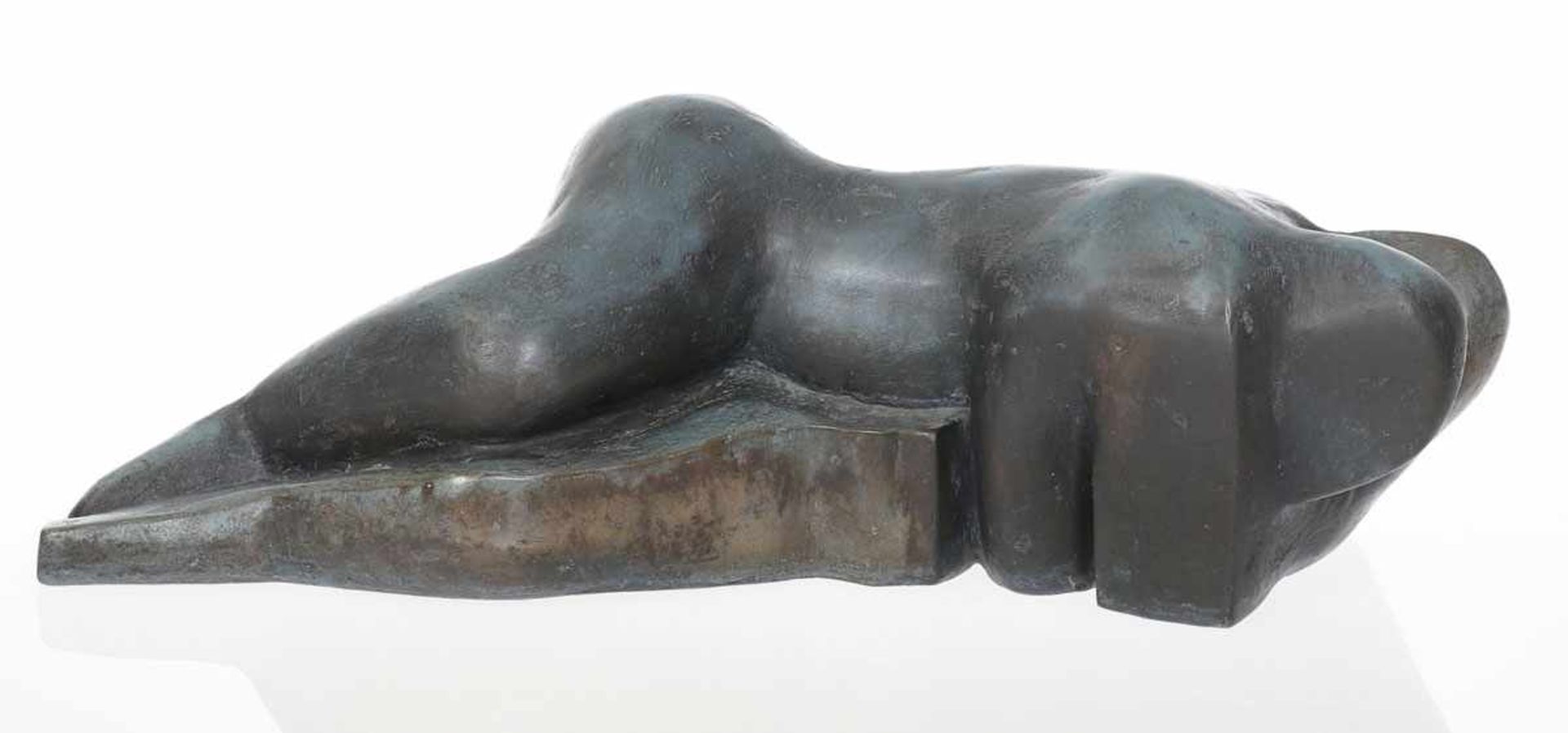 Gerlind Brunhild Friederich1939 Vilsbiburg - 2019 Hannover - "Liebespaar" - Bronze. Olivgrün und