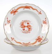 2 SuppentellerStaatliche Porzellan Manufaktur, Meissen 1972-1980. - Reicher Drache / Hofdrache -