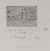 Lovis Corinth1858 Tapiau - 1925 Zandvoort - "Walchensee" - Kaltnadelradierung/Papier. Probedruck.