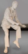 Künstler des 20. JahrhundertsAtta, Inc. New York. - "Desk Man" - Durch Resin gehärtete lebensgroße
