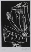 Georg Baselitz1938 Deutschbaselitz - "Gotische Mädchen" - Radierung/Papier. 4/15. 29 x 18 cm, 51 x