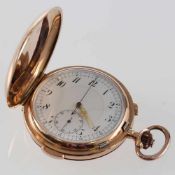 Jugenstil - Savonnette als Chronograph mit ViertelrepetitionCarl Mazeck, Hannover, Deutschland;