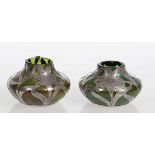 Paar kleine Vasen mit galvanischer SilberauflageAlvin-Beiderhase Co, Irvington / New Jersey / USA,