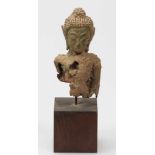BuddhaThailand, Ayutthaya. Bronze. H. o./m. Sockel 14/20 cm.