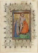 Niederländischer Künstler des 15./16. Jahrhunderts- Kreuzabnahme - Mischtechnik/Pergament. 15,5 x 11