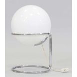 Mid Century KugellampeUm 1960. Chrom. Glas. H. 57 cm. D. 35 cm.- - -22.00 % buyer's premium on the