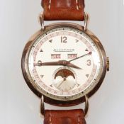 Jaeger LeCoultre Herrenarmbanduhr ca. 1950Fa. Jaeger LeCoultre, Schweiz. Modell: Triple Date