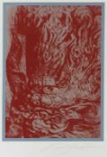 Ernst Fuchs1930 Wien - 2015 Wien - "Mordochai" - Farbserigrafie/Papier. 191/200. 52 x 38 cm, 64,4