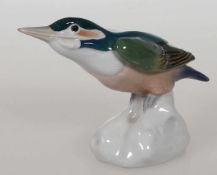 Eisvogel, Kopf gestrecktStaatliche Porzellan Manufaktur, Meissen 1953. Porzellan, weiß, glasiert.