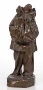 Lucien Charles Edouard Alliot1877 Paris - 1967 Paris - Pierrot - Bronze. Braun patiniert. H. 32,5