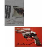 Andy Warhol1928 Pittsburgh - 1987 New York - "Pistolas" - Farboffset (Ausstellungskarte der